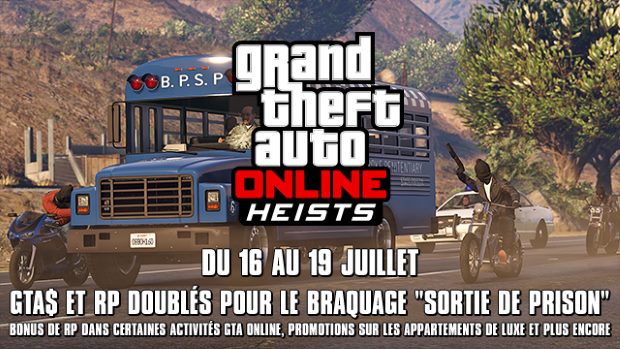 GTA Online - Weekend Special 16 au 19 juillet 2015