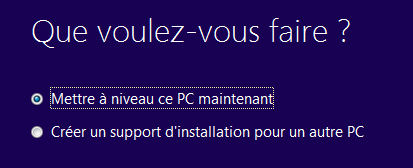 Windows 10 - Mettre à niveau ce PC