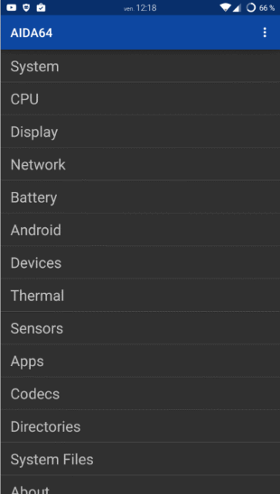 Aida64 sur Android