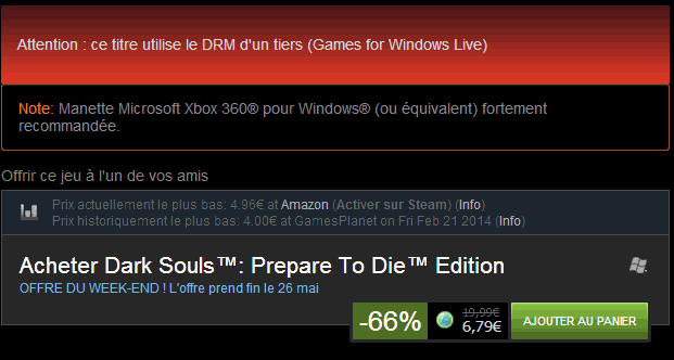 Dark Souls: Steam Enhanced extension