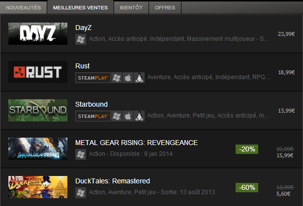 DayZ sur Steam