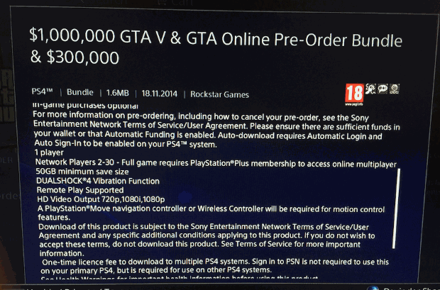 GTA V: PSN