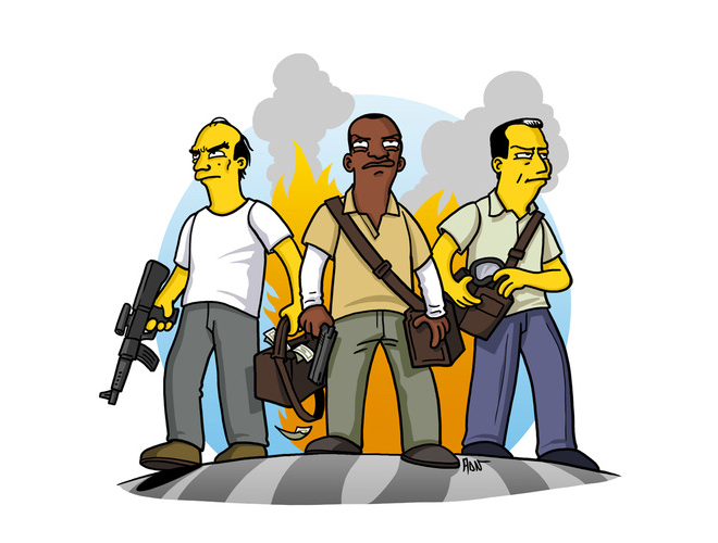 GTA V Simpsons Style