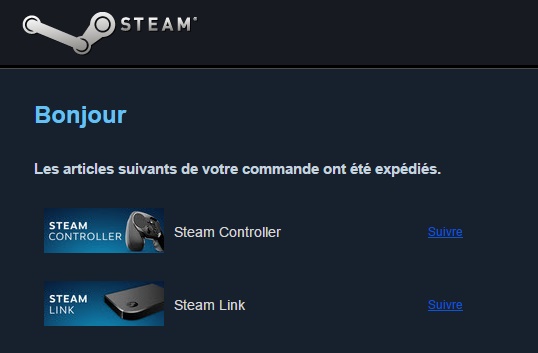 Steam - Link et Controller ont expédiés